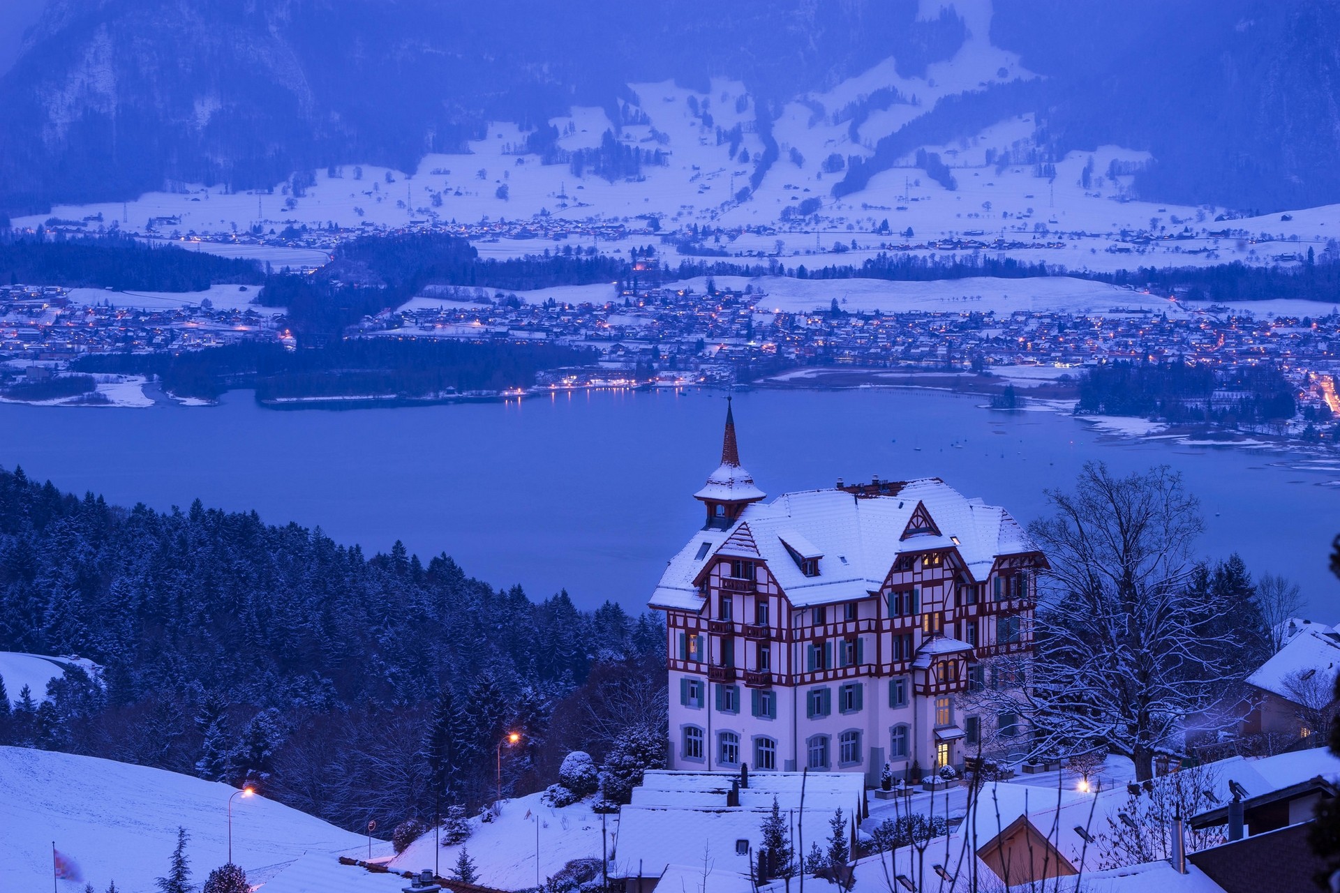 Switzerland, Winter Wallpaper HD / Desktop and Mobile Background