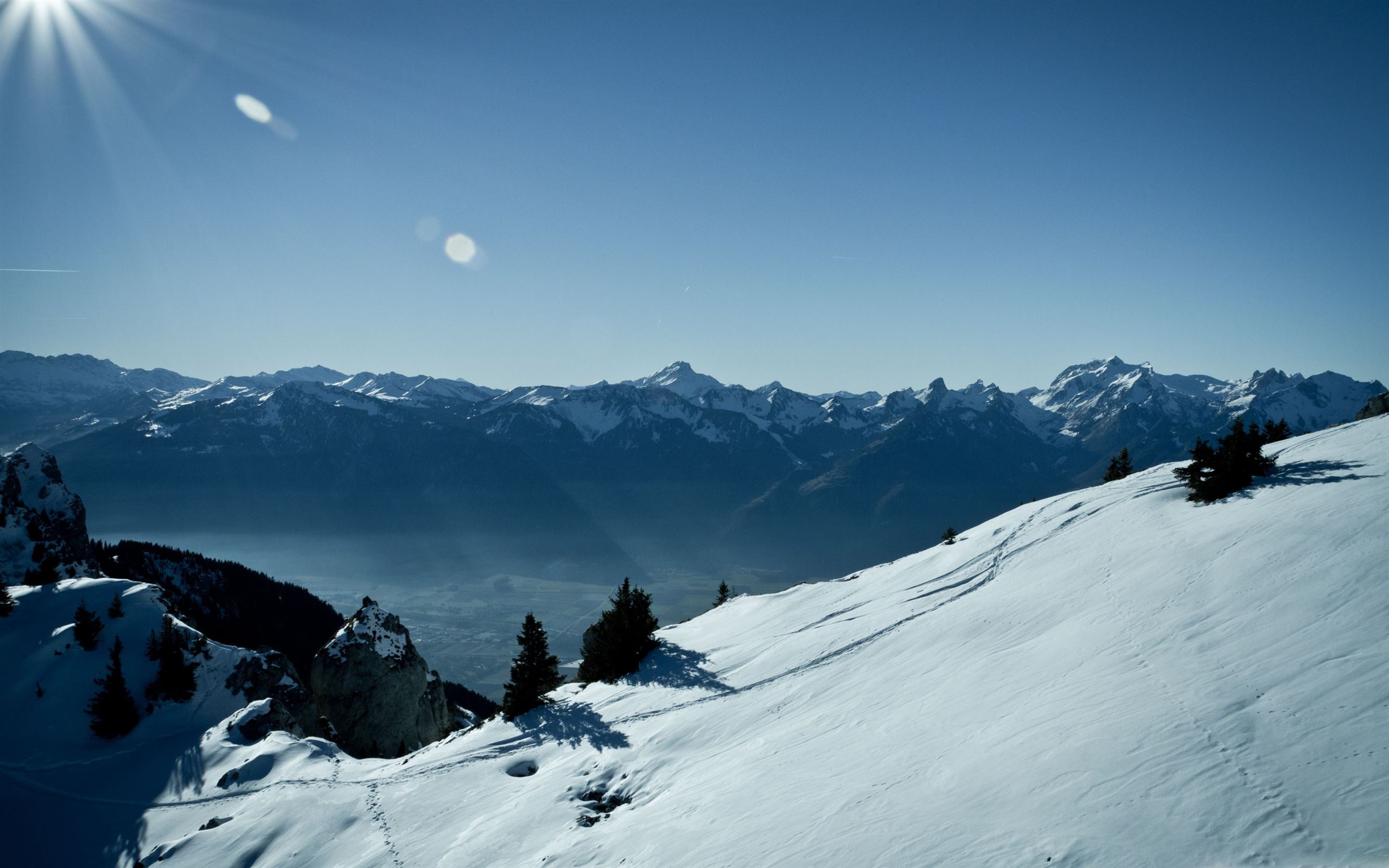 Switzerland Mountains Winter Mac Wallpaper Download