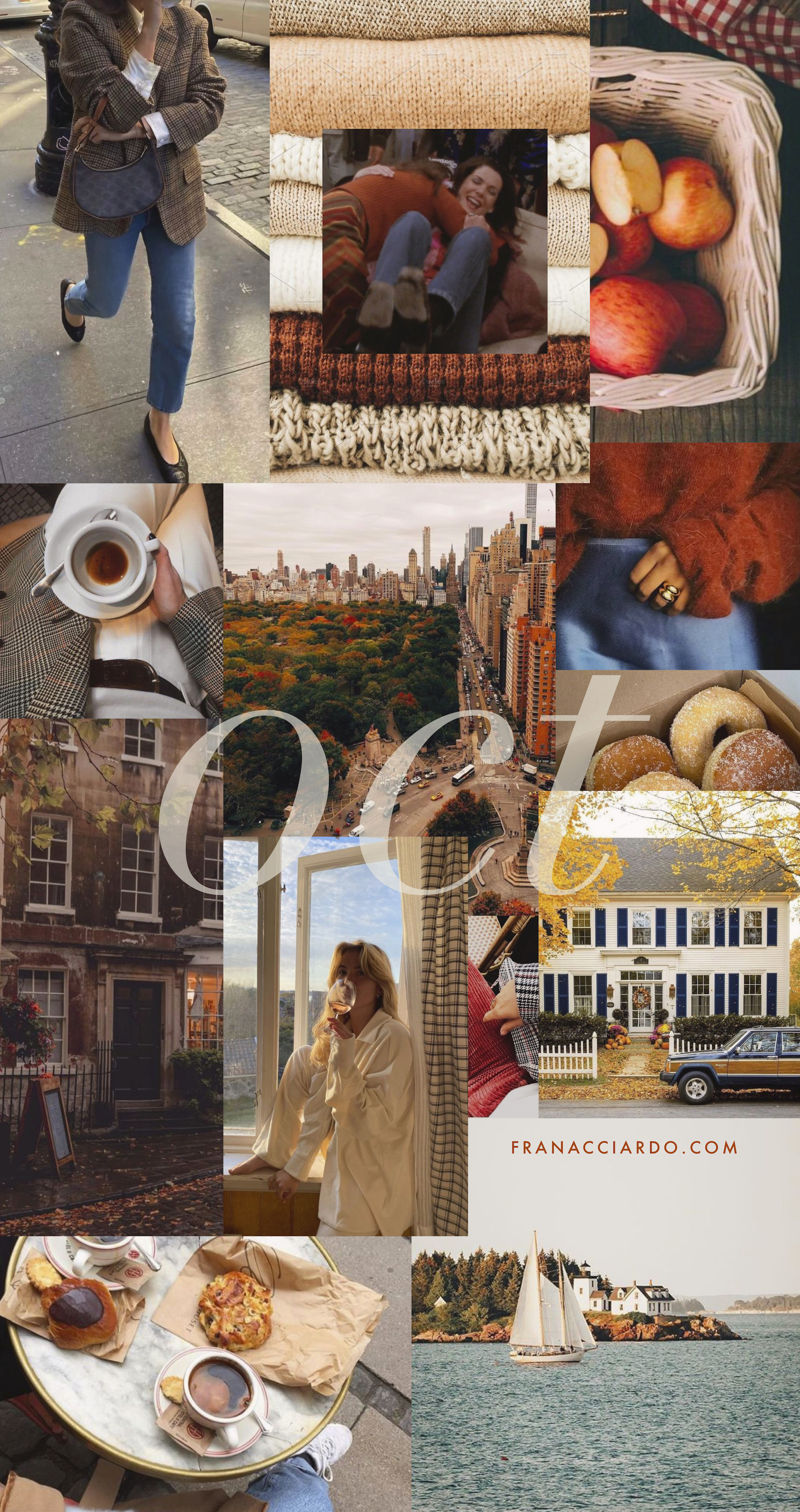 October Moodboard (Desktop & iPhone Wallpaper)
