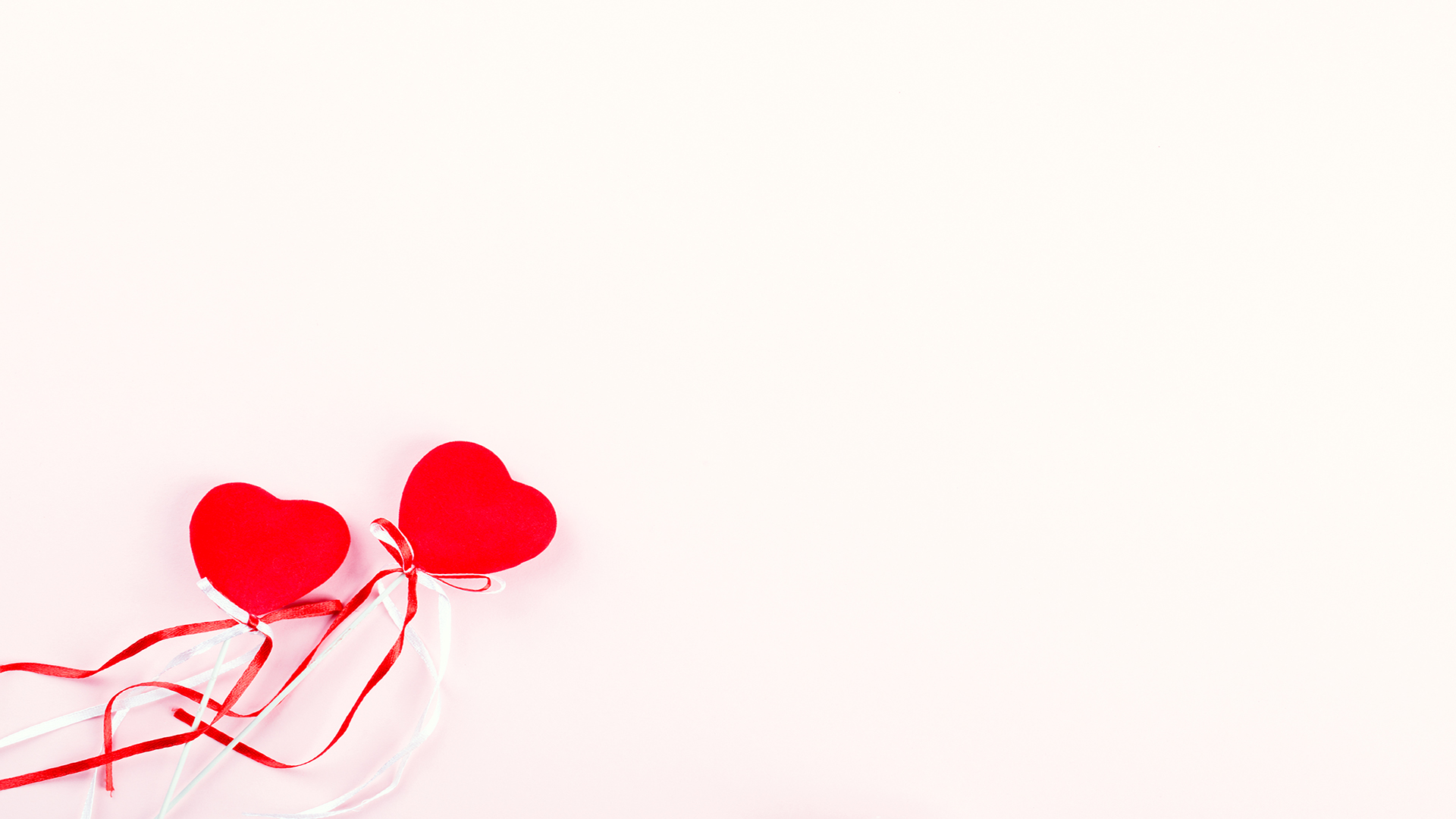 Valentine's day composition on pastel background. Buddys Crabs & Ribs