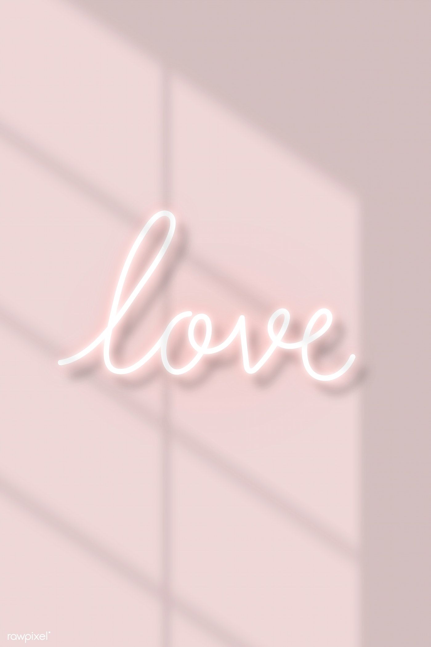 Love neon text with natural light vector. premium image / sasi. Pastel pink wallpaper, Pastel pink aesthetic, Pink wallpaper iphone