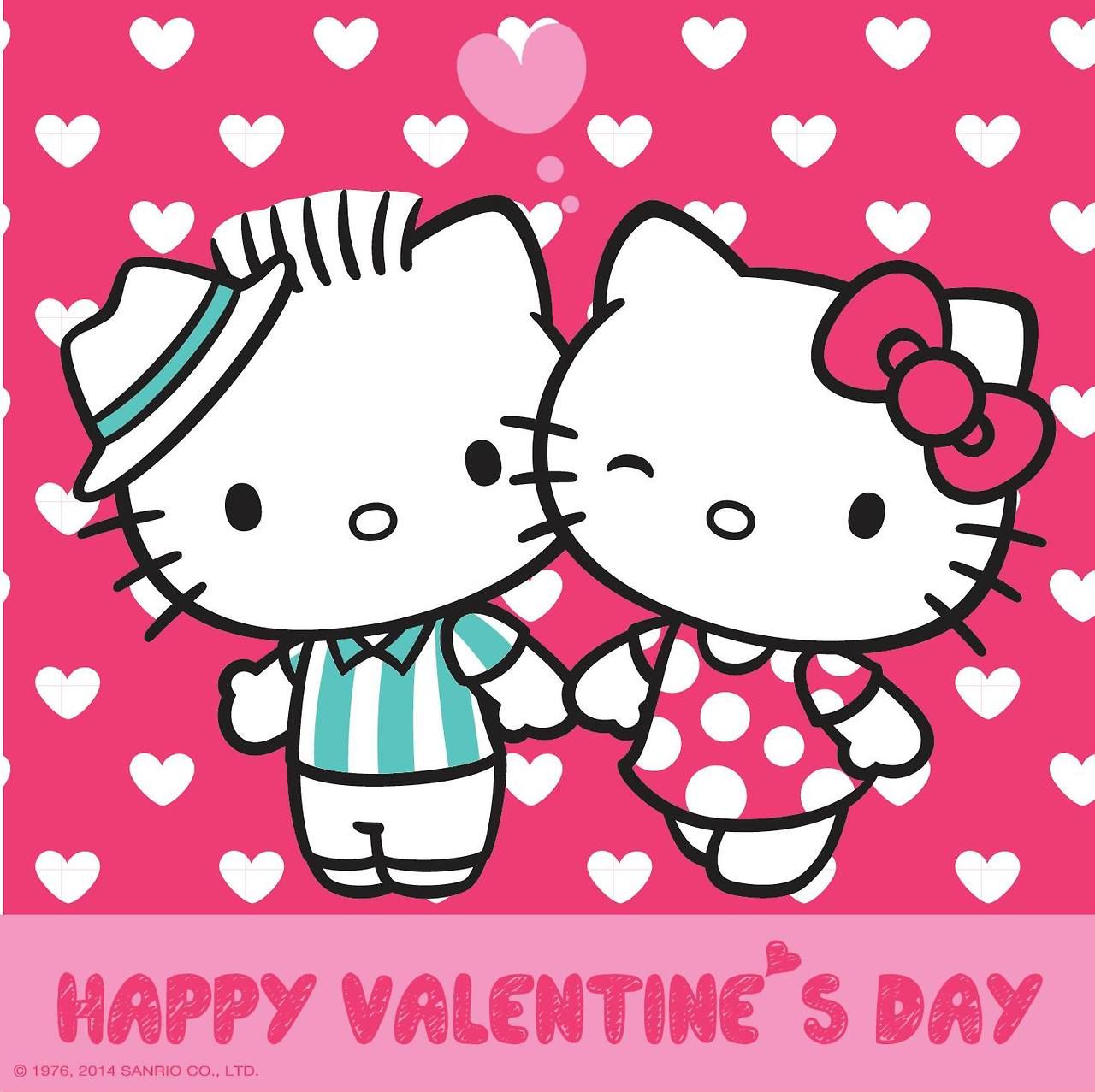 Dear Daniel and Hello Kitty on Valentine's Day (high res). Hello kitty, Sanrio hello kitty, Hello kitty background