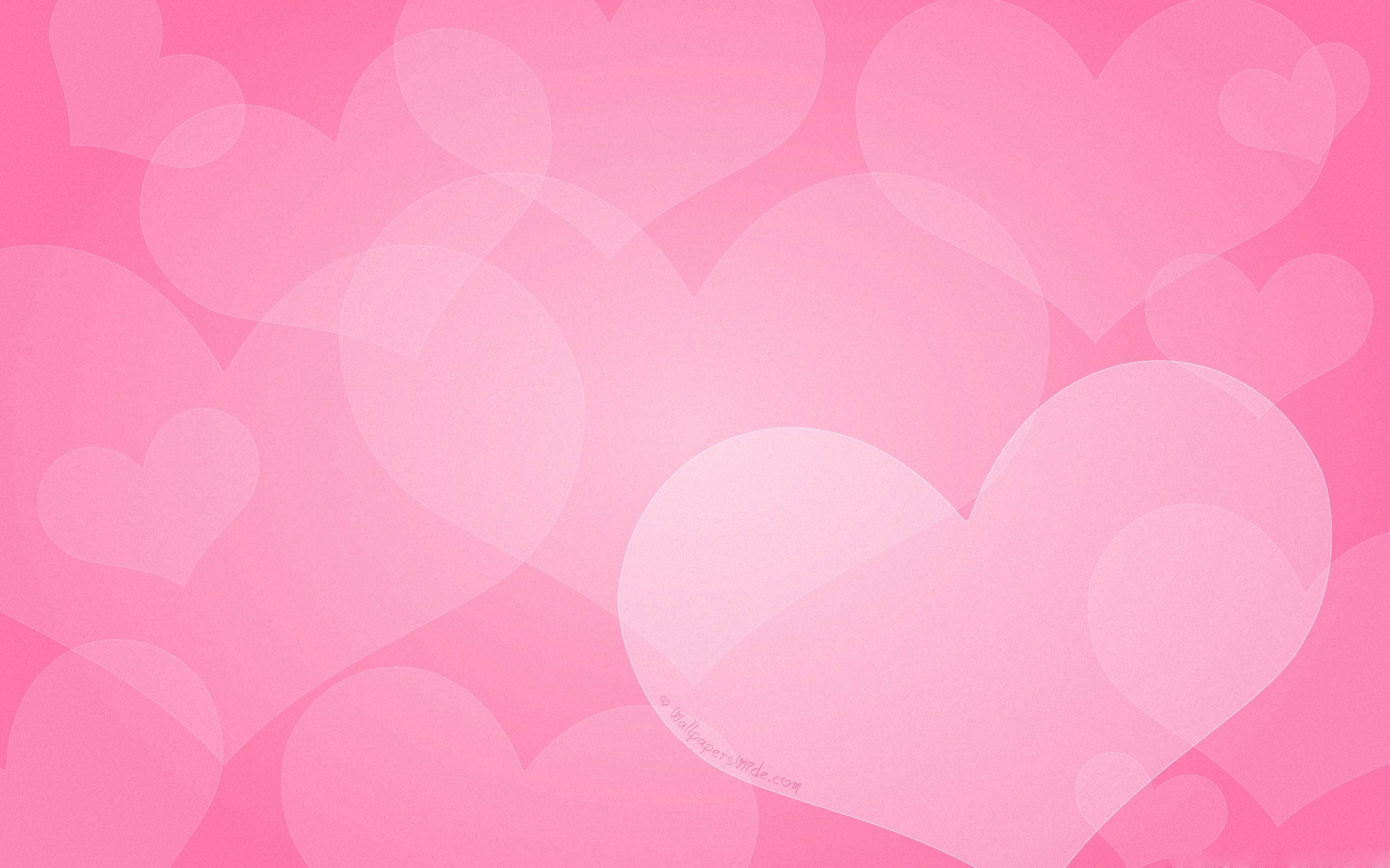 Valentine background with hearts light pink background for happy