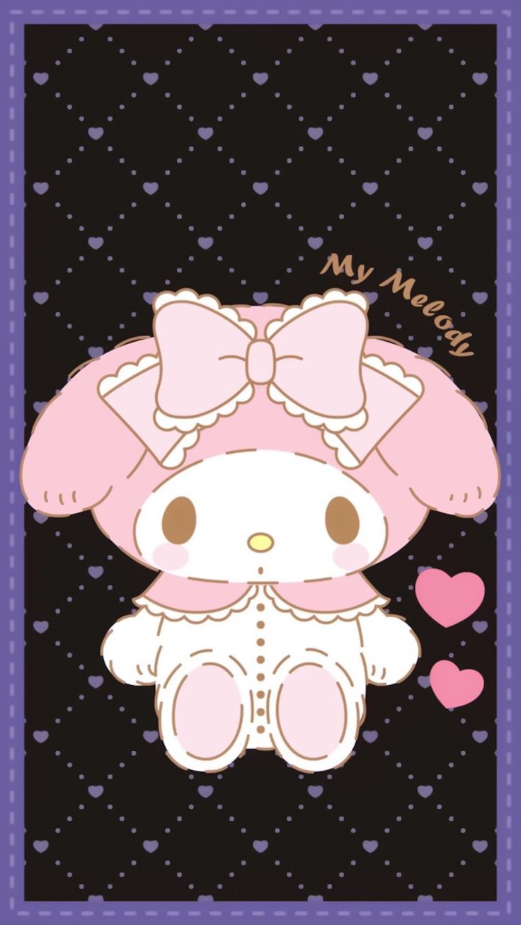 My Melody BG. Hello kitty background, My melody wallpaper, Sanrio wallpaper