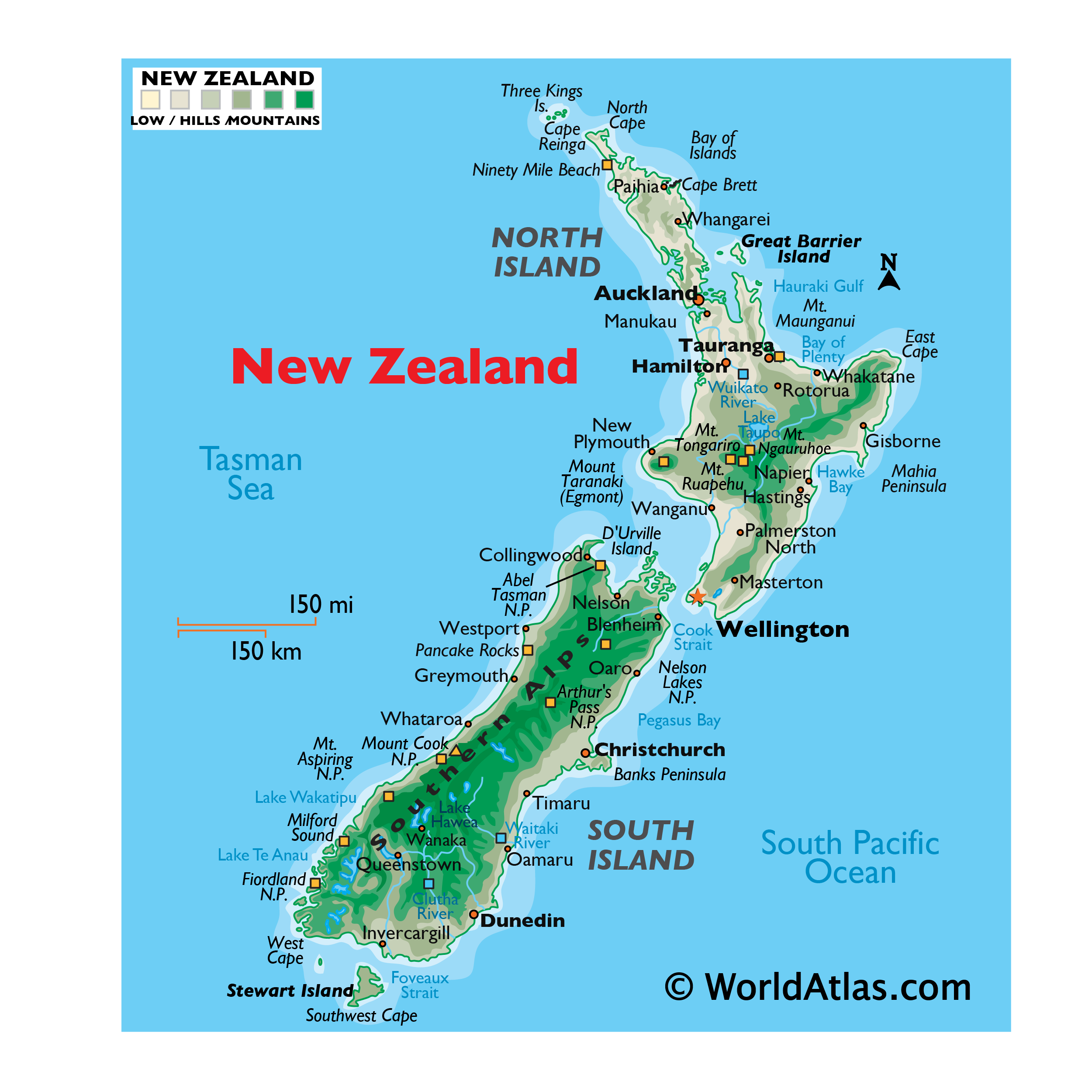 New Zealand Maps & Facts