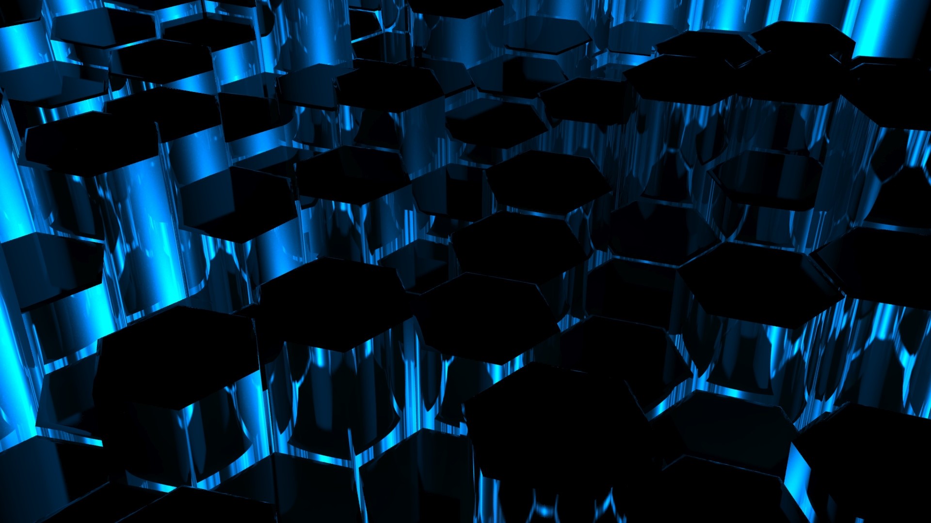 abstract Digital Art blue