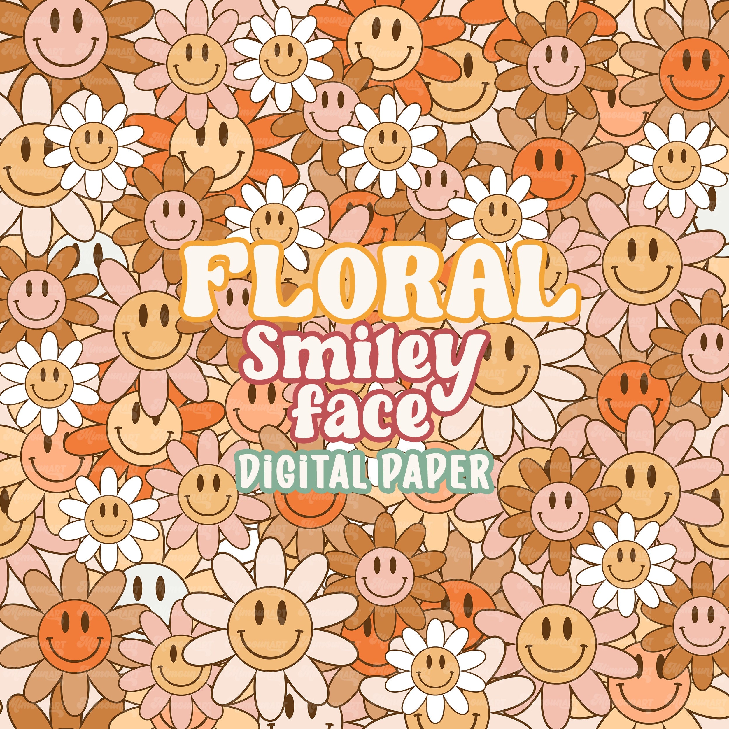 Smiley Face Flower Wallpaper
