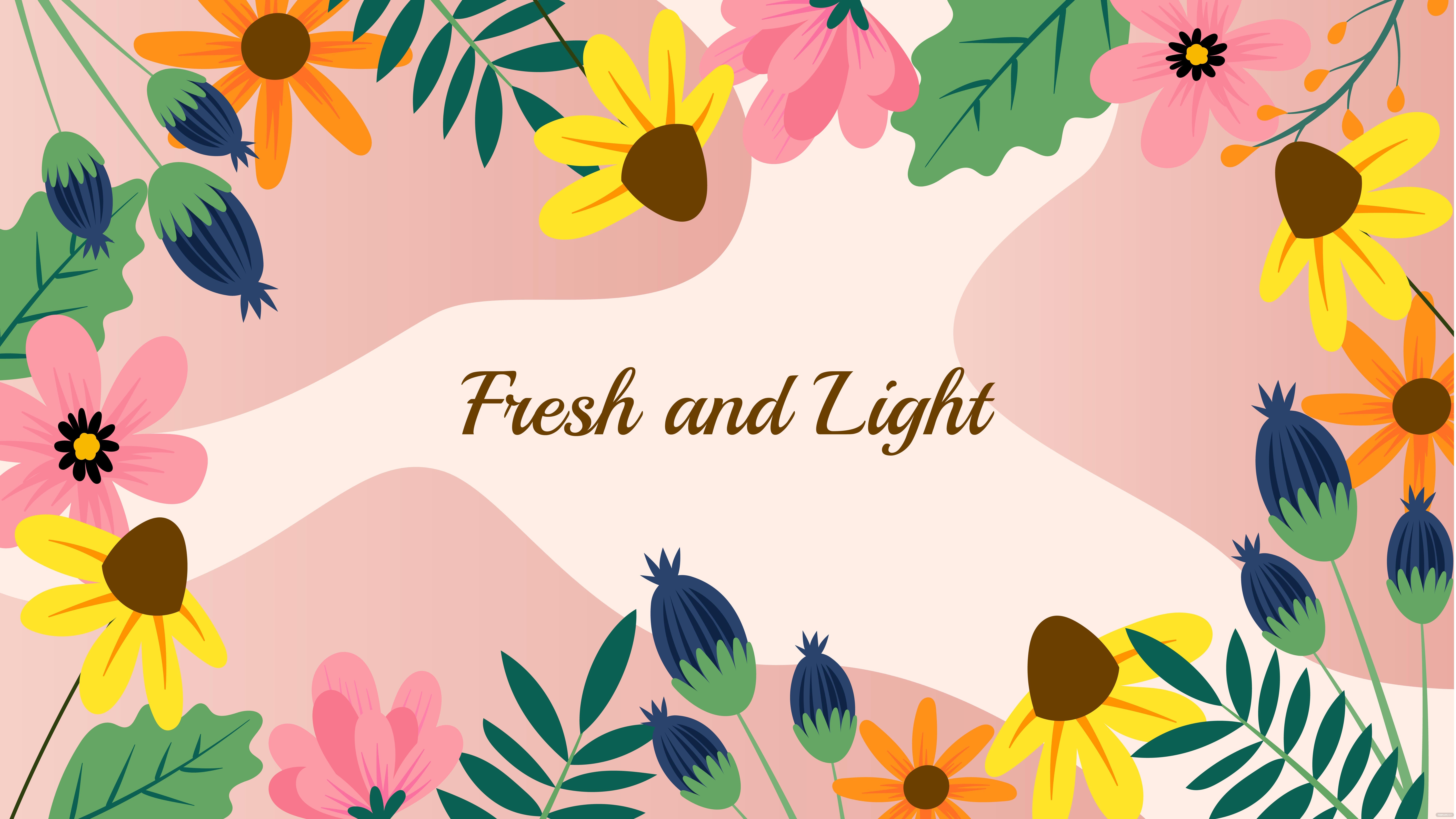 Free Spring Flower Wallpaper, Illustrator, JPG, PNG, SVG