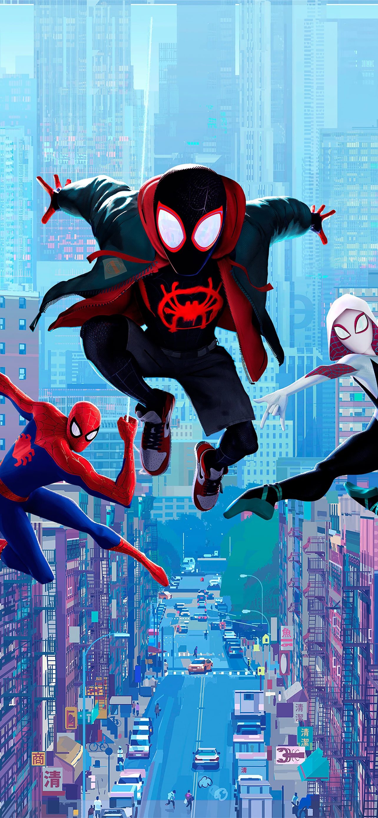 Spider-Man: Across the Spider-Verse Logo 4K Wallpaper iPhone HD