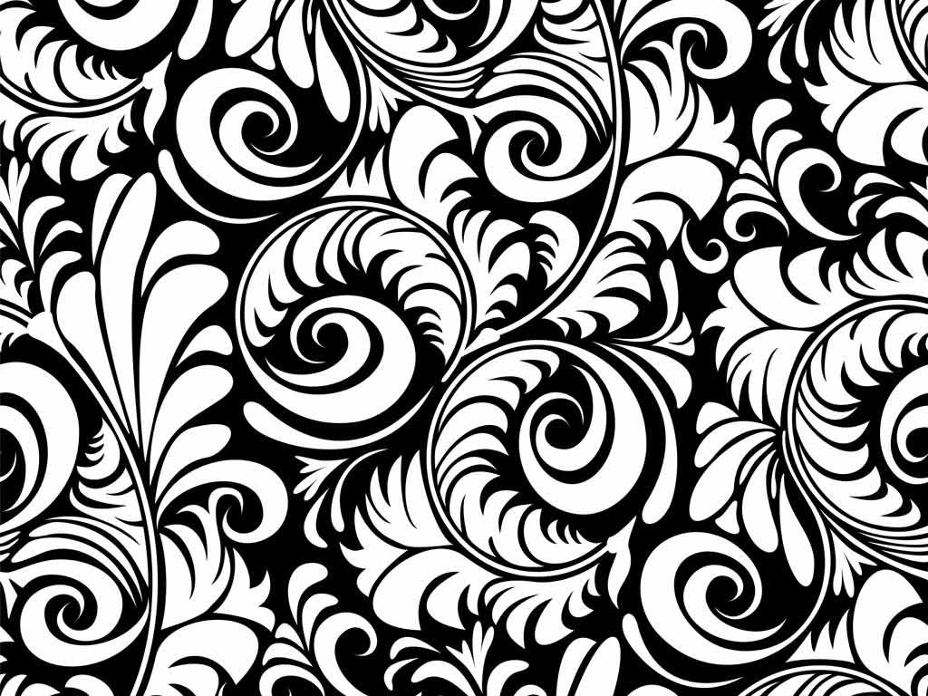 FREE Black & White Floral Wallpaper in PSD. Vector EPS. Floral wallpaper, Black and white, Wallpaper