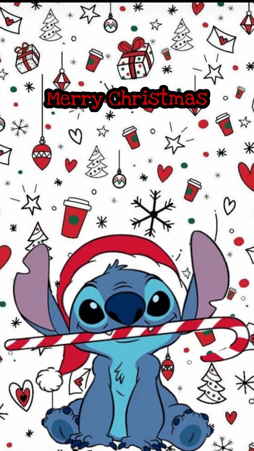 Wallpaper. Lilo and stitch drawings, Stitch drawing, Christmas wallpaper iphone cute
