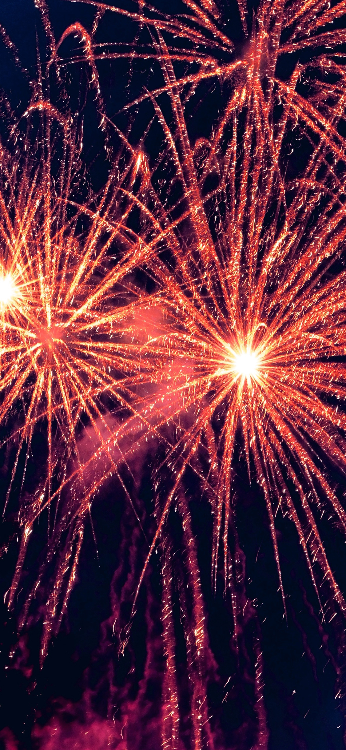 Firework Sky Dark Party Event Pattern Background Red Wallpaper