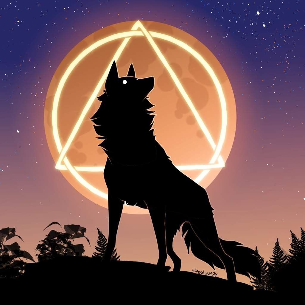 Wolf Therian computer BG — Weasyl