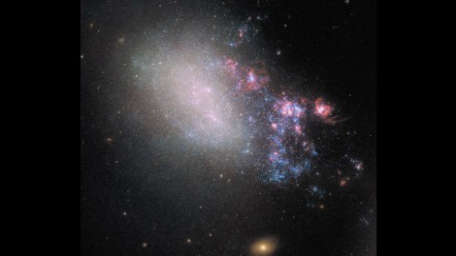 Hubble telescope captures image of a galactic 'hit and run'
