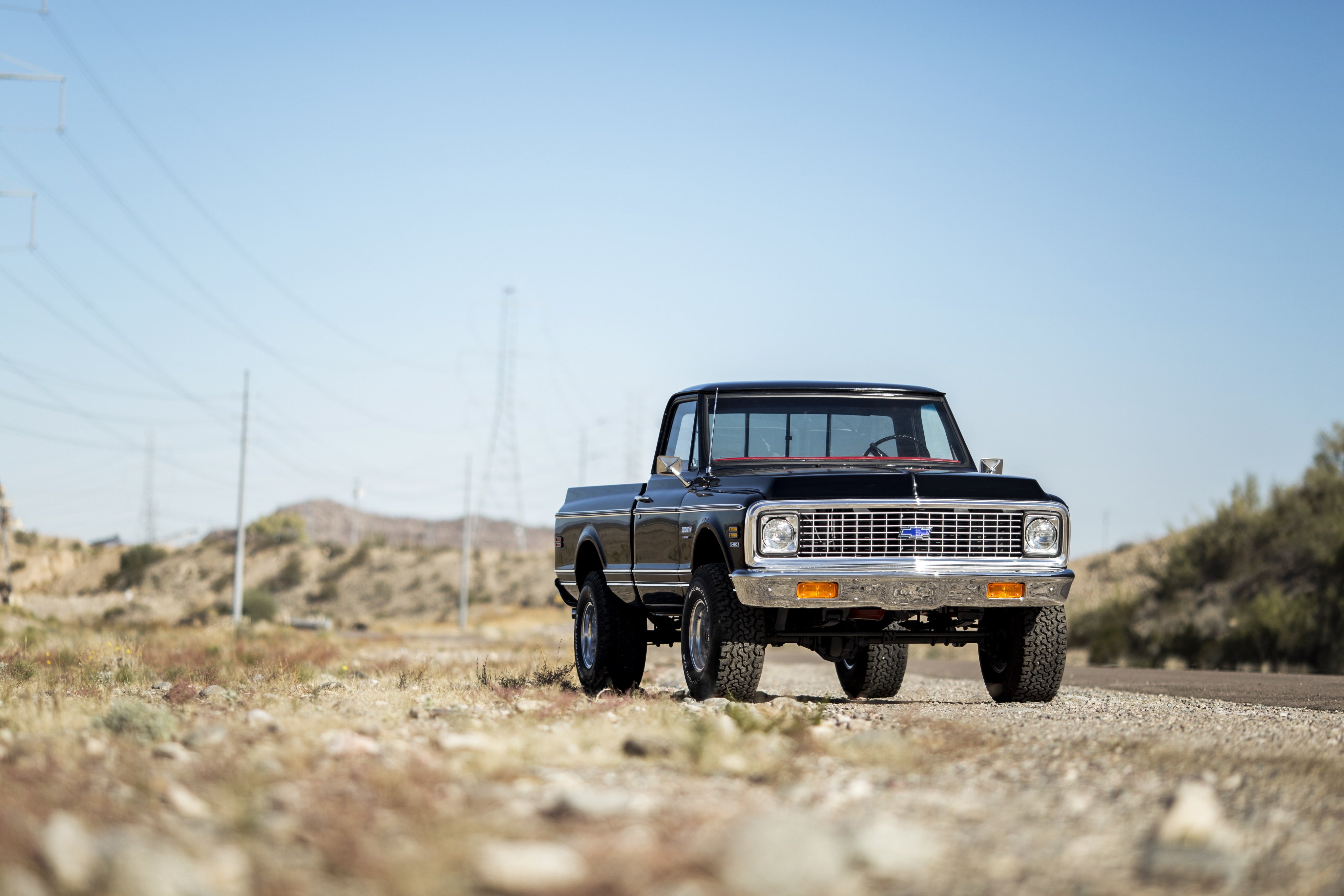 1972, Chevrolet, K10, Cheyenne, Super, Fleetside, Pickup, 4x4, Classic Wallpaper HD / Desktop and Mobile Background