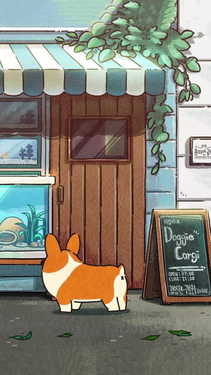 Doggie Corgi Wallpaper Discover more Cartoon, Corgi Animation, Cute Corgi, Doggie Corgi, YouTube. Corgi wallpaper, Cute cartoon wallpaper, Corgi wallpaper iphone