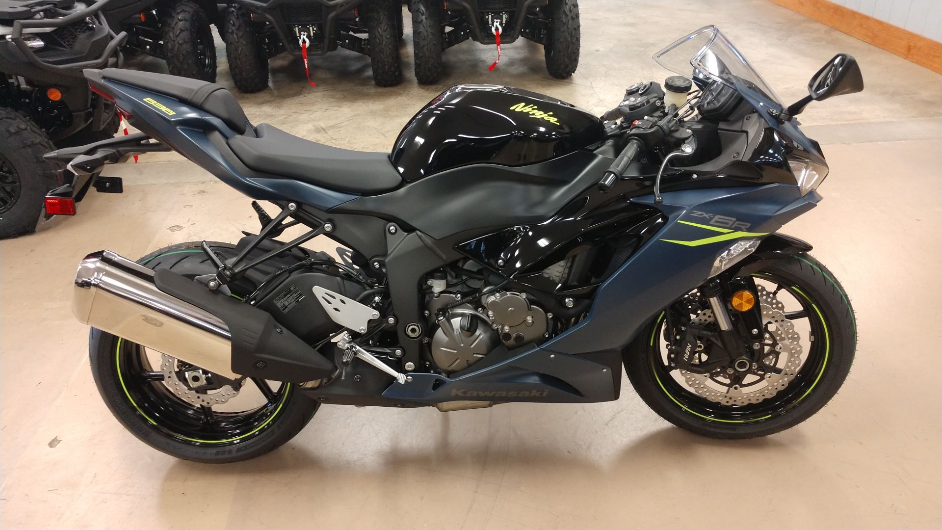 New 2023 Kawasaki Ninja ZX 6R Metallic Matte Twilight Blue / Metallic Diablo Black. Motorcycles In Unionville VA