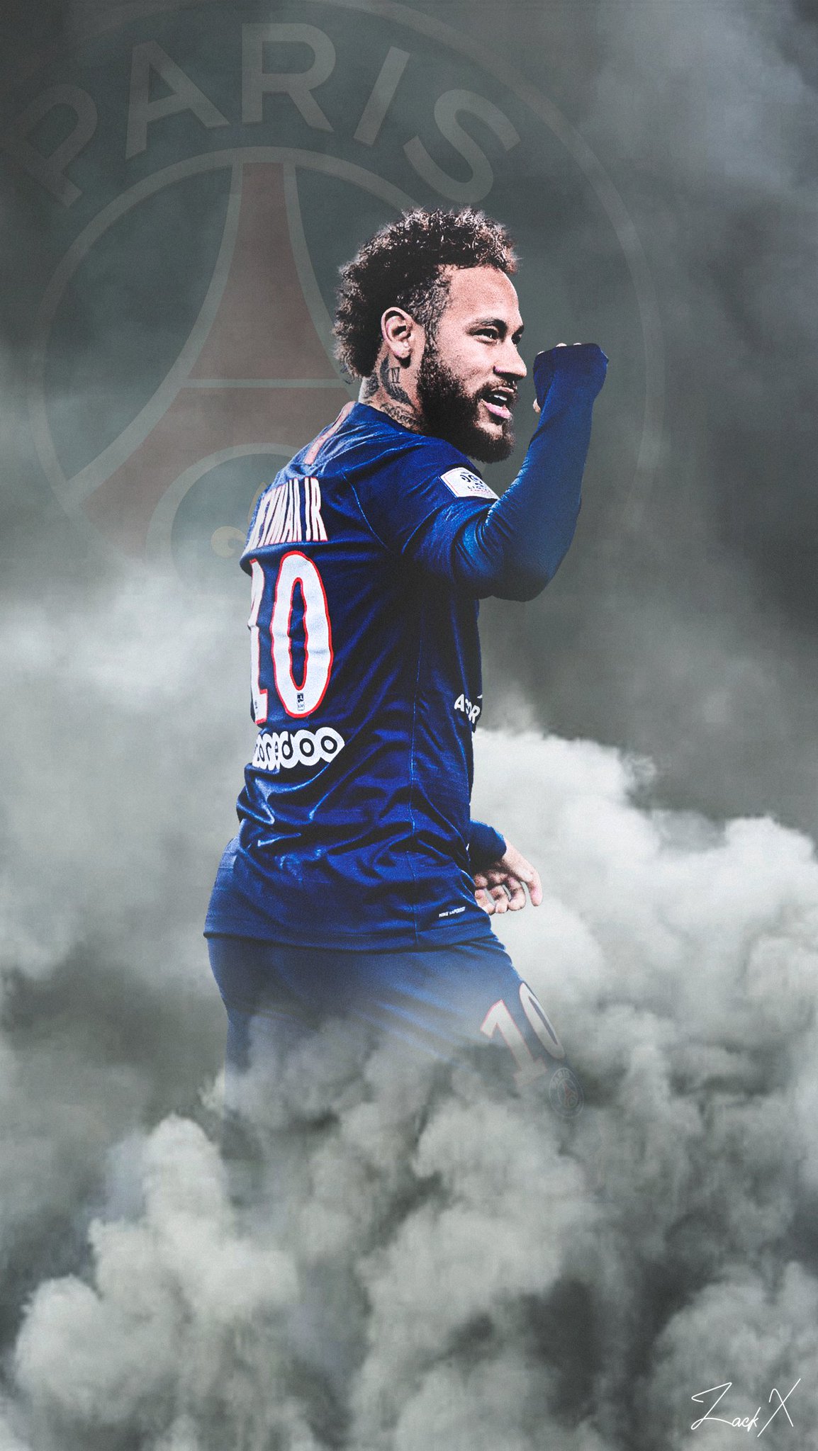 Zack Jr Smoke PSG mobile wallpaper #PSG #neymarjr