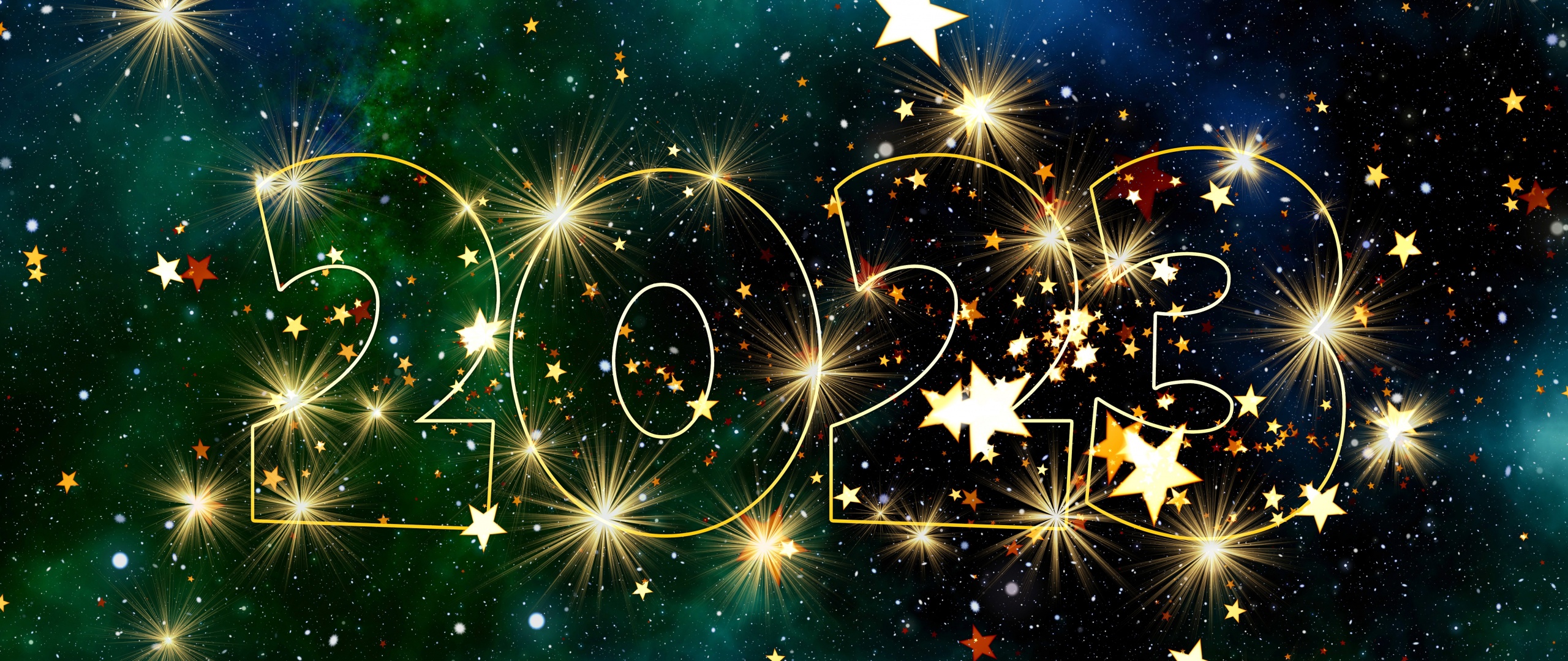 2023 New Year Wallpaper 4K, Stars, Space, Celebrations New Year