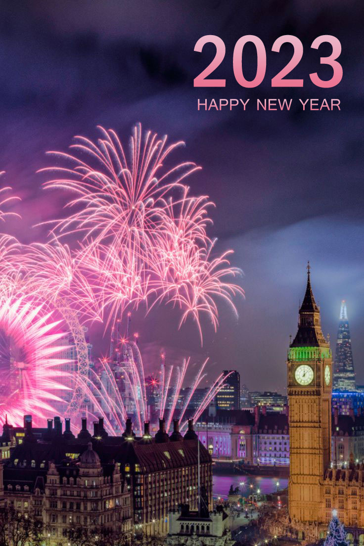 London's New Year's Eve Fireworks Image 2023 Birthday Wishes, Memes, SMS & Greeting eCard Image