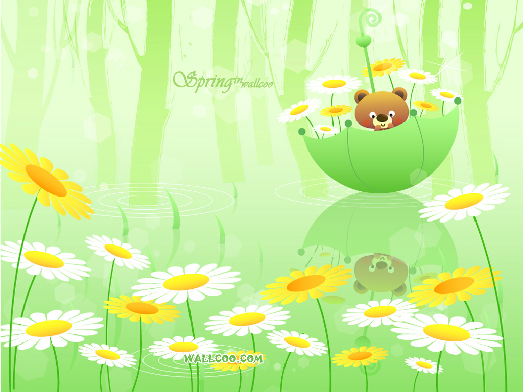 Cartoon Spring Wallpaper