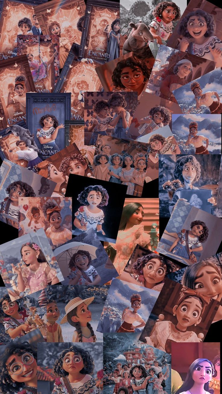 Madrigal Family collage. Disney collage, Disney canvas art, Disney characters wallpaper. Disney collage, Disney canvas art, Disney characters wallpaper
