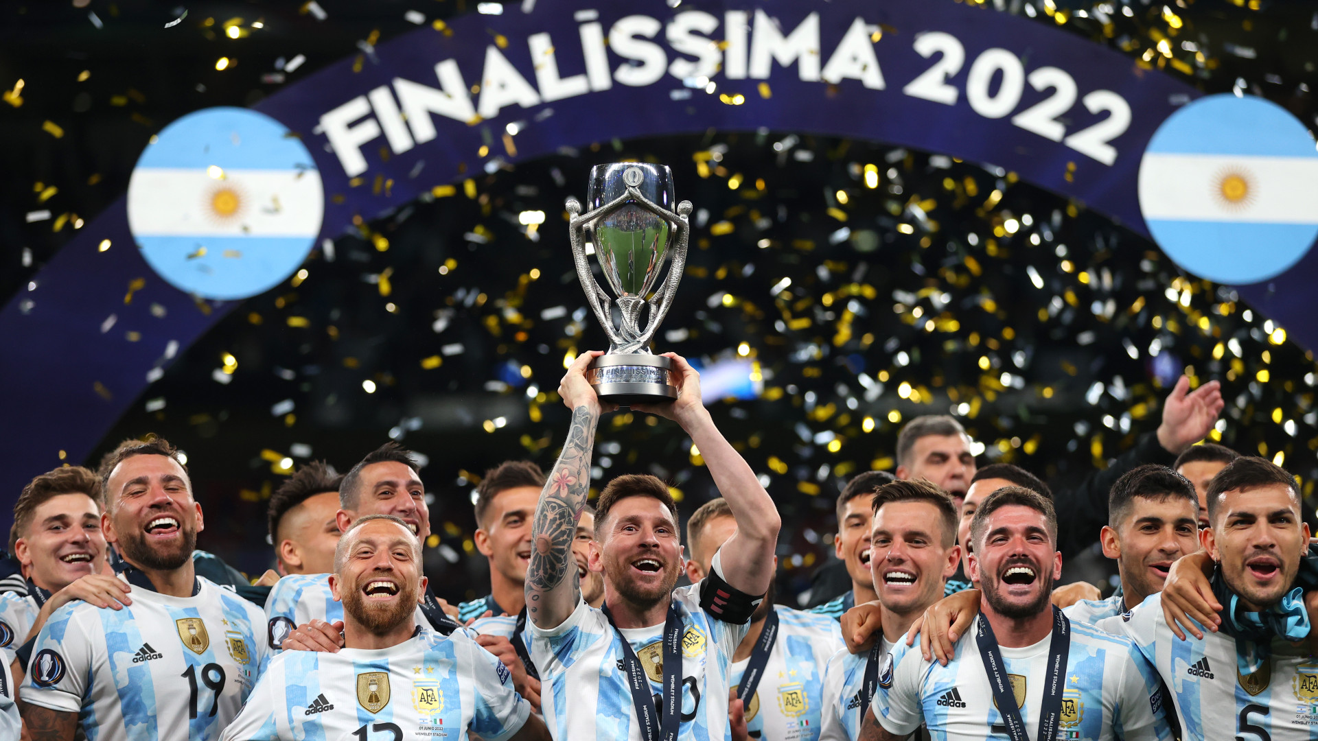 Scaloni counts on 'spirit of sacrifice' for Argentina after Finalissima win