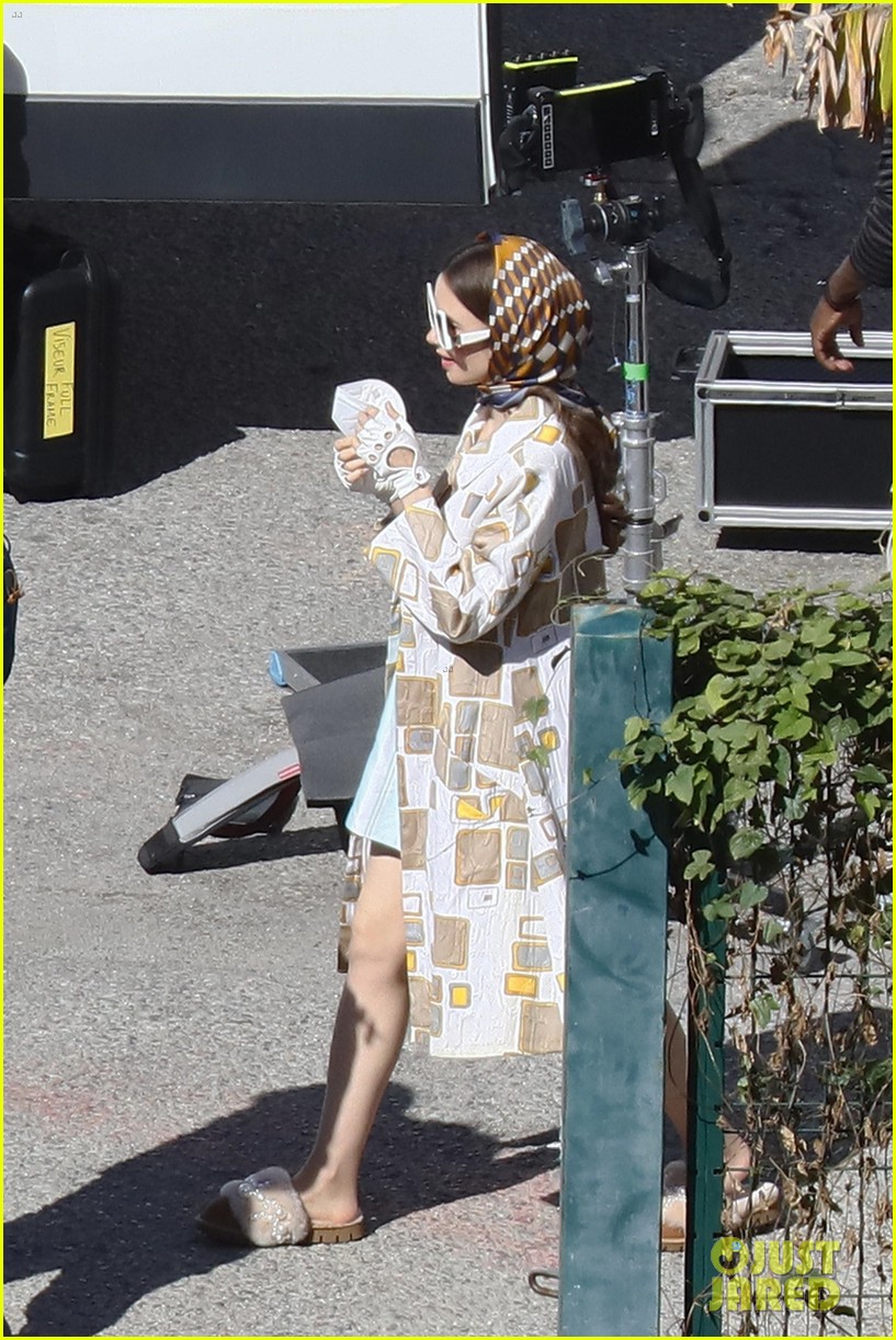 Lily Collins Spotted in Three Outfits for 'Emily in Paris' Season 2's First Day of Filming!: Photo 4551459. Ashley Park, Emily in Paris, Lily Collins Picture