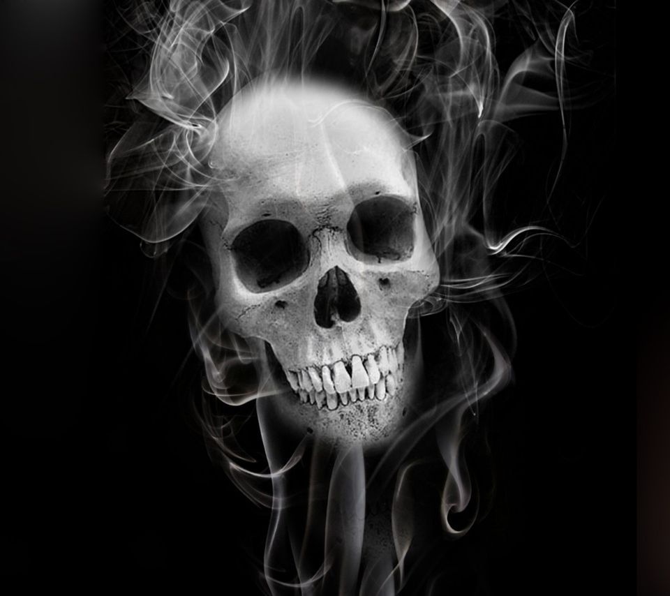 Skull Smoke Wallpaper Free Skull Smoke Background