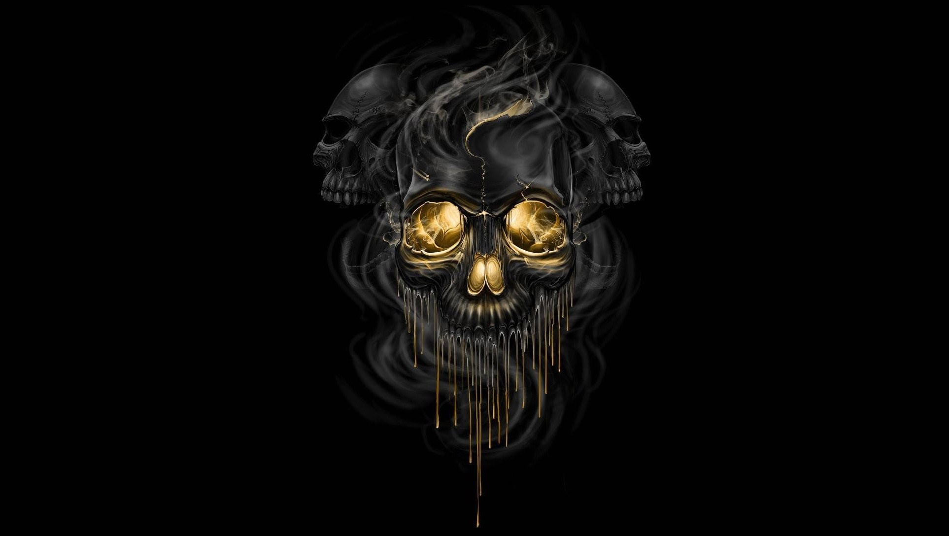 illustration, artwork, skull, darkness, costume, screenshot, computer wallpaper, special effects Gallery HD Wallpaper