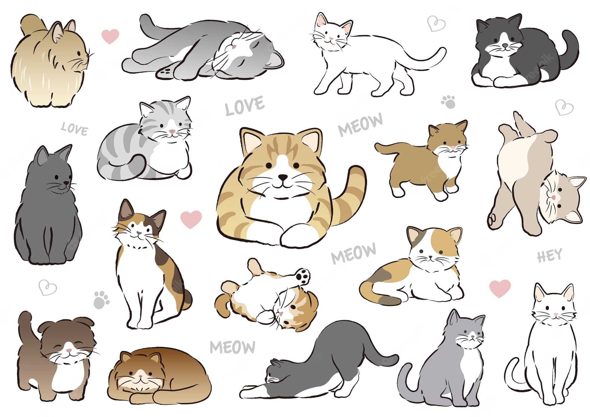 Cat wallpaper Image. Free Vectors, & PSD