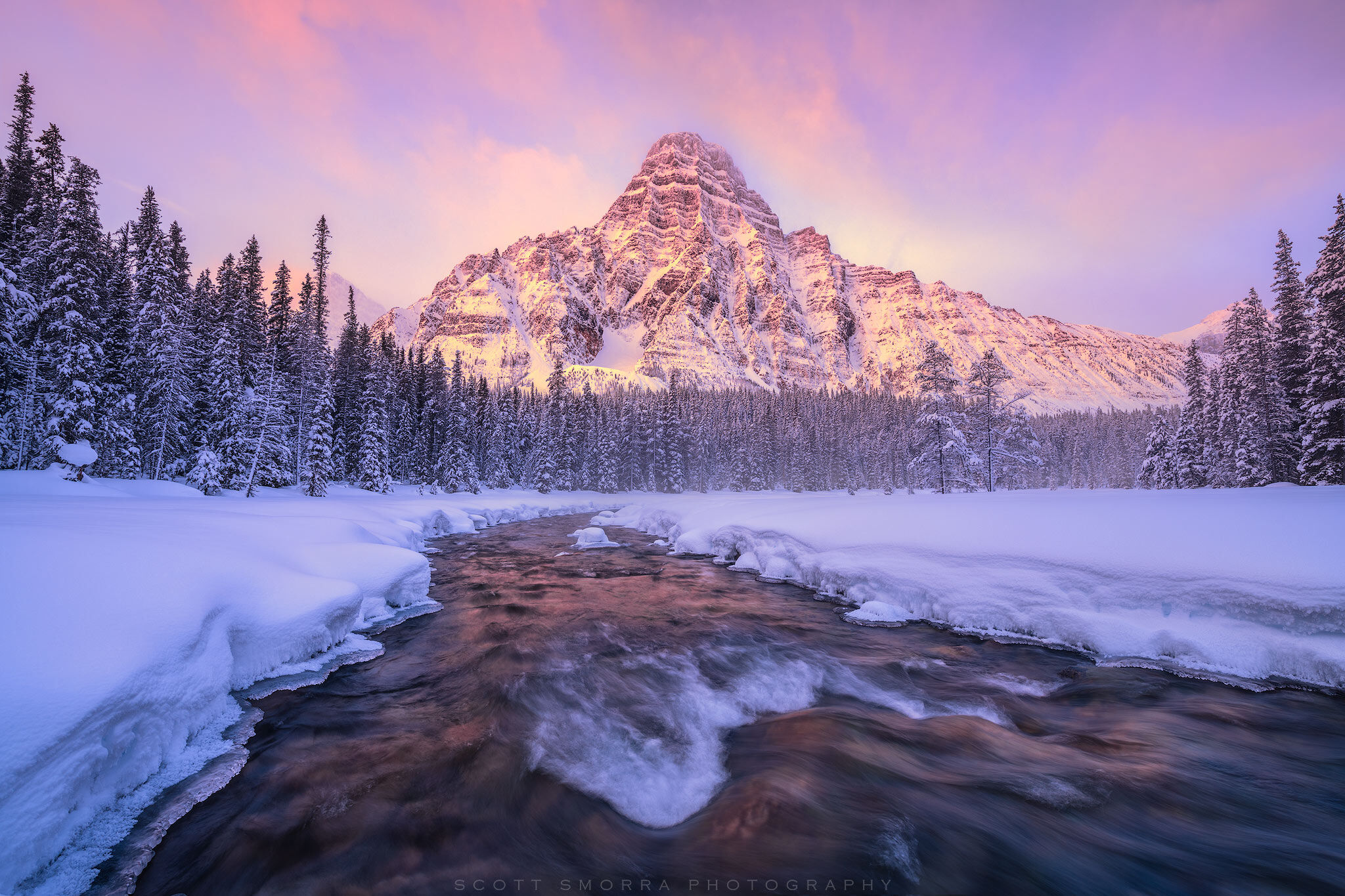 Canadian Rockies Winter. Winter Mountain Photography