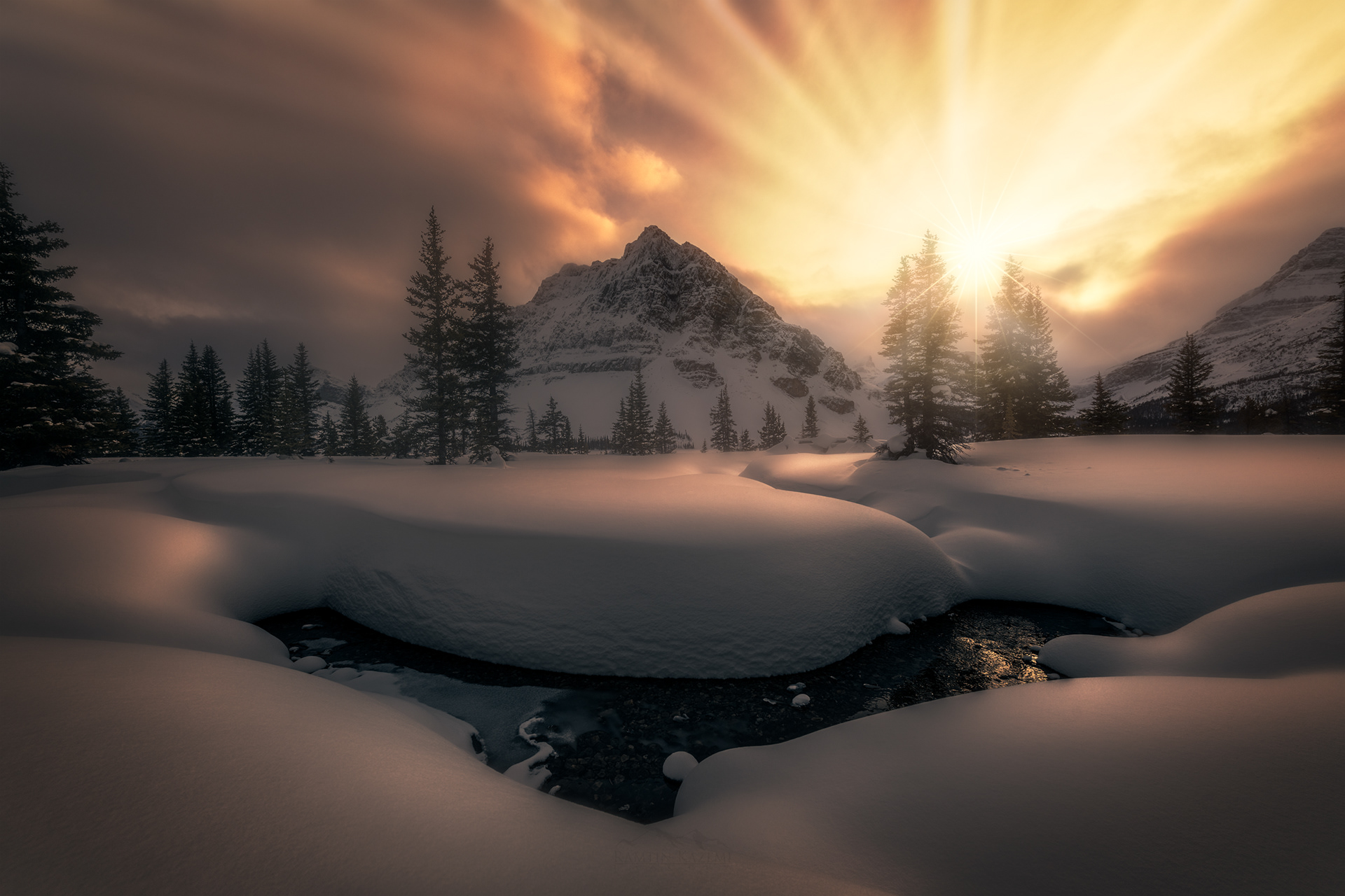 Ramtin Kazemi Landscape Photography Rockies in Winter