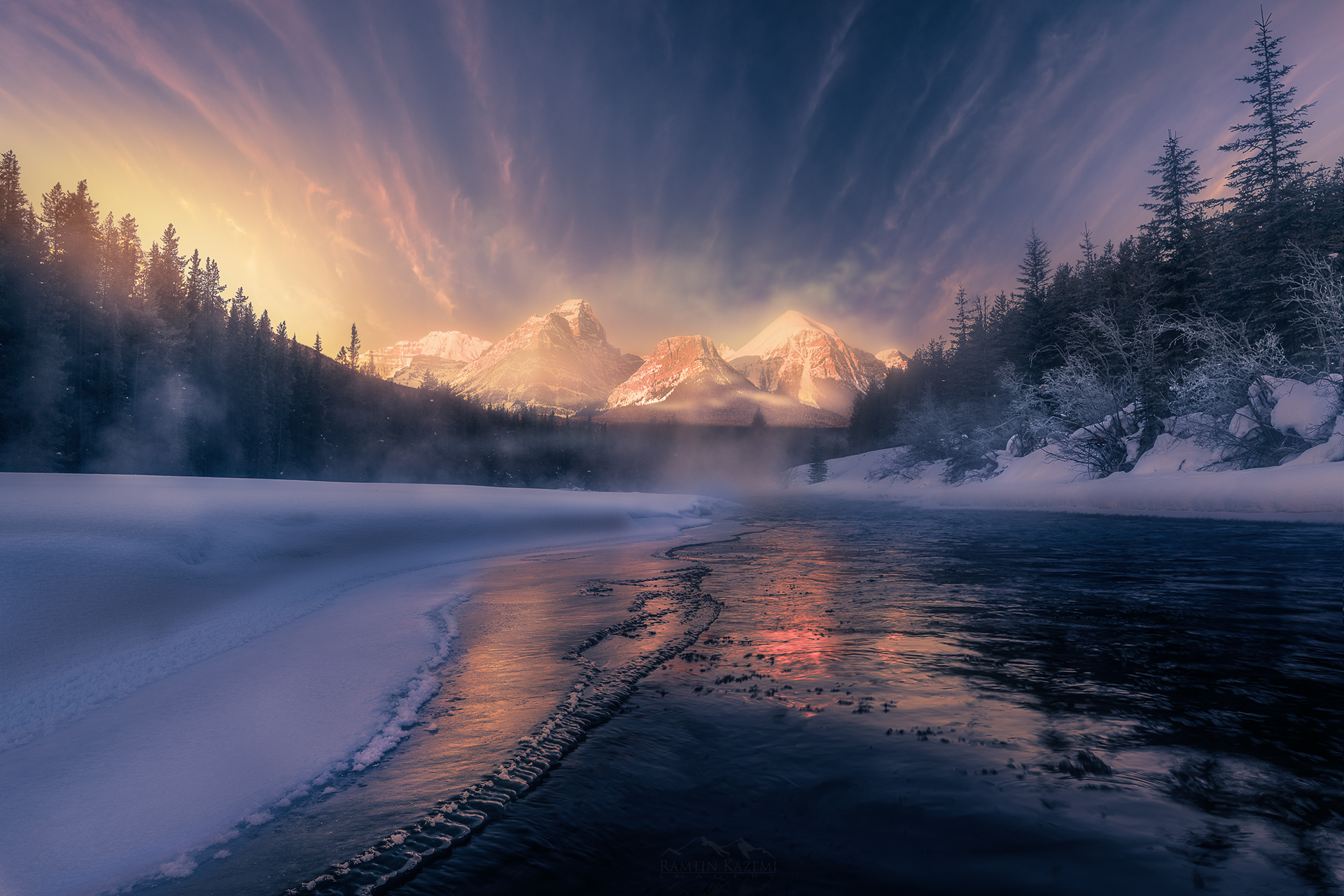 Ramtin Kazemi Landscape Photography Rockies in Winter