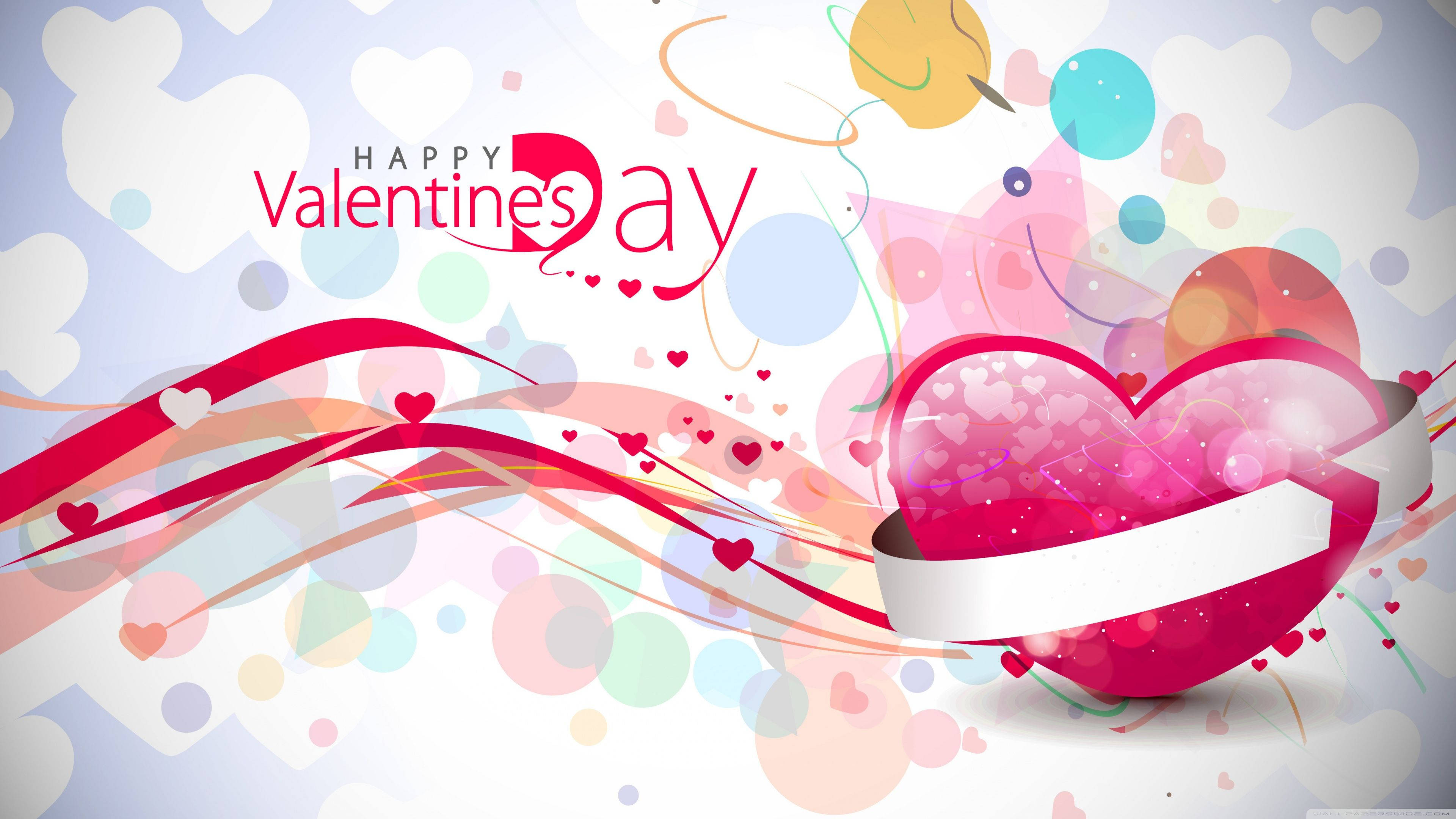 Download Artistic Valentine's Greeting Desktop Wallpaper