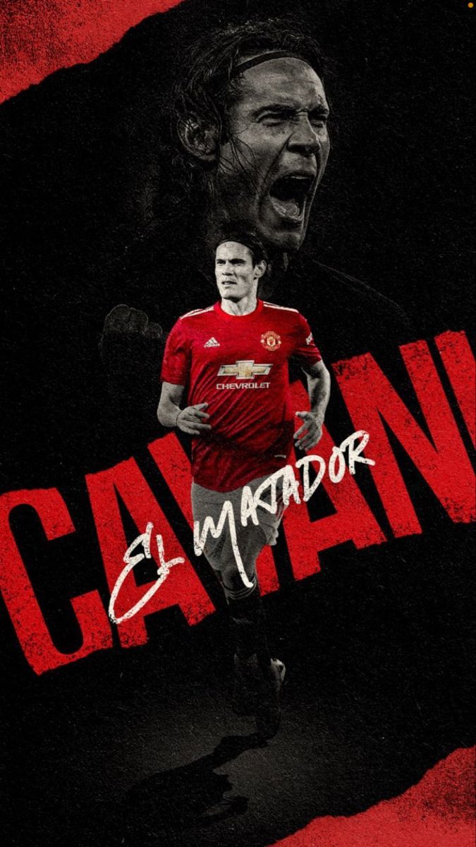 Cavani • Manchester United. แมนเชสเตอร์ยูไนเต็ด, ฟุตบอล, โปสเตอร์ภาพ