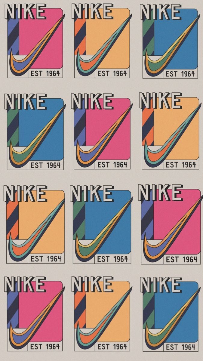 Vintage Nike print. Picture collage wall, Bedroom wall collage, Art collage wall. Bedroom wall collage, Picture collage wall, Art collage wall