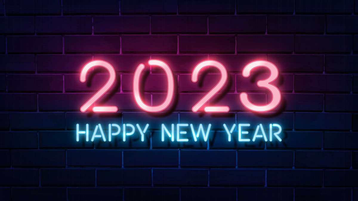 2023 neon sign