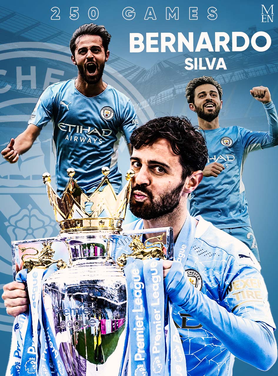 تويتر \ Manchester City News على تويتر: Amazing to see Bernardo Silva make his 250th City appearance today!