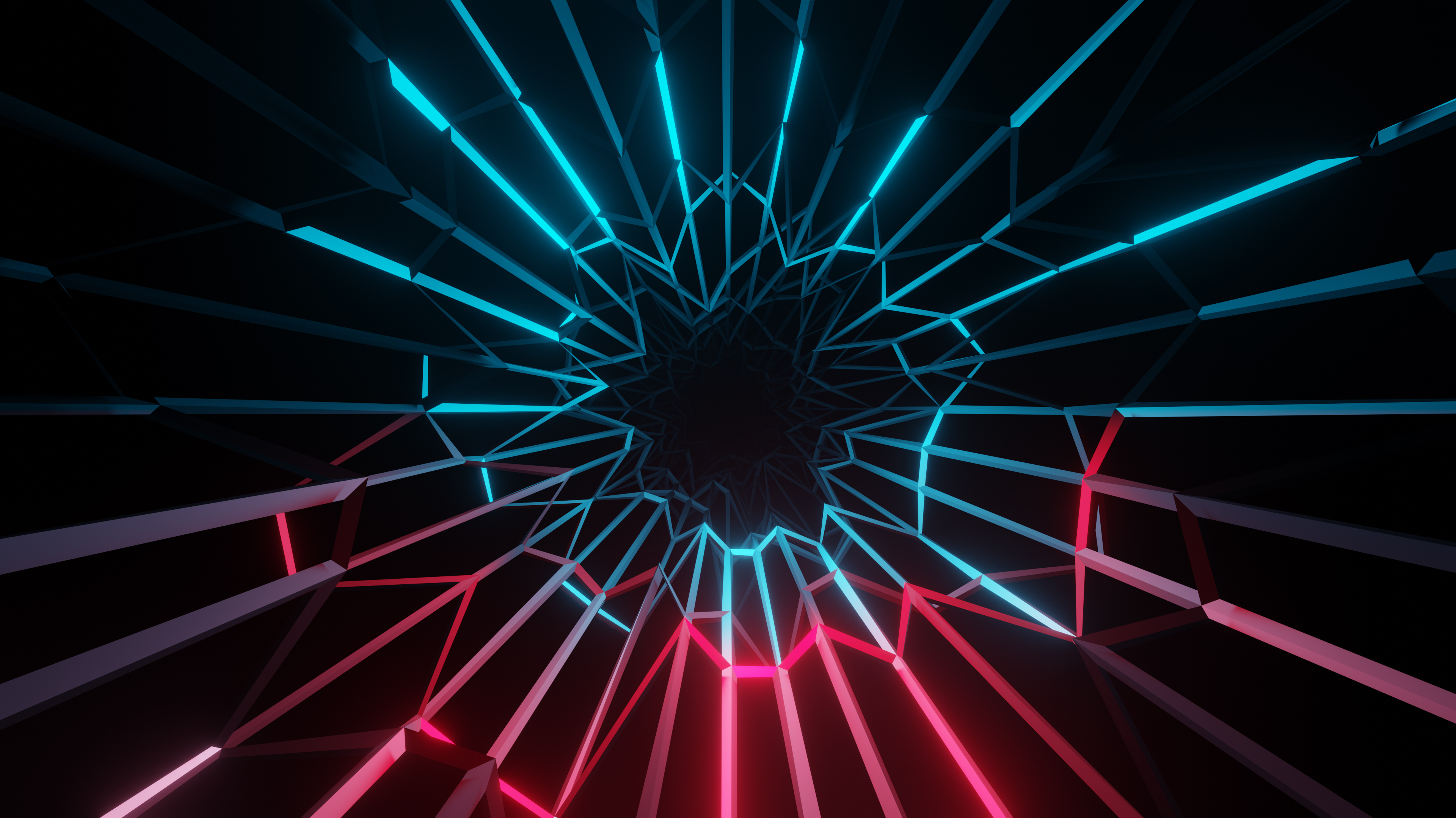 Electric Wallpaper 4K, Neon, Colorful, Abstract