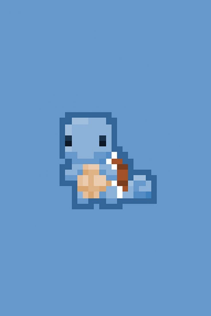Download Pixel Squirtle Art Wallpaper
