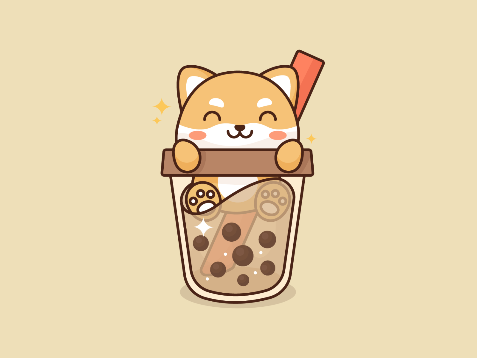 Boba by THE LADY drawthisinyourstyle drawthisinyourstylechallenge  drawthisinyourownstyle   Cute kawaii drawings Cute patterns wallpaper  Wallpaper iphone cute