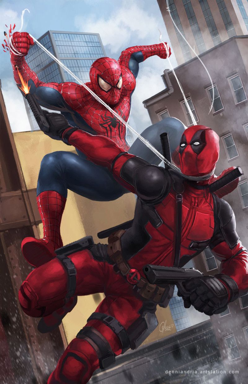 Deadpool vs spiderman, denni andria. Deadpool y spiderman, Deadpool x spiderman, Dead pool