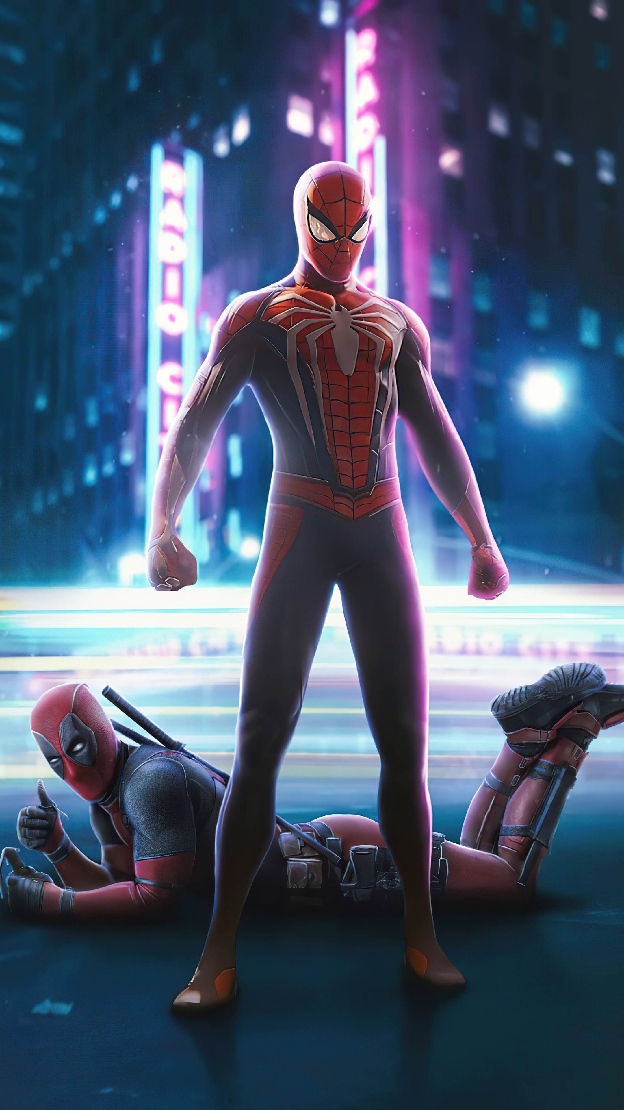 spiderman, deadpool, superheroes, hd, 4k, artist, artwork, digital art Gallery HD Wallpaper