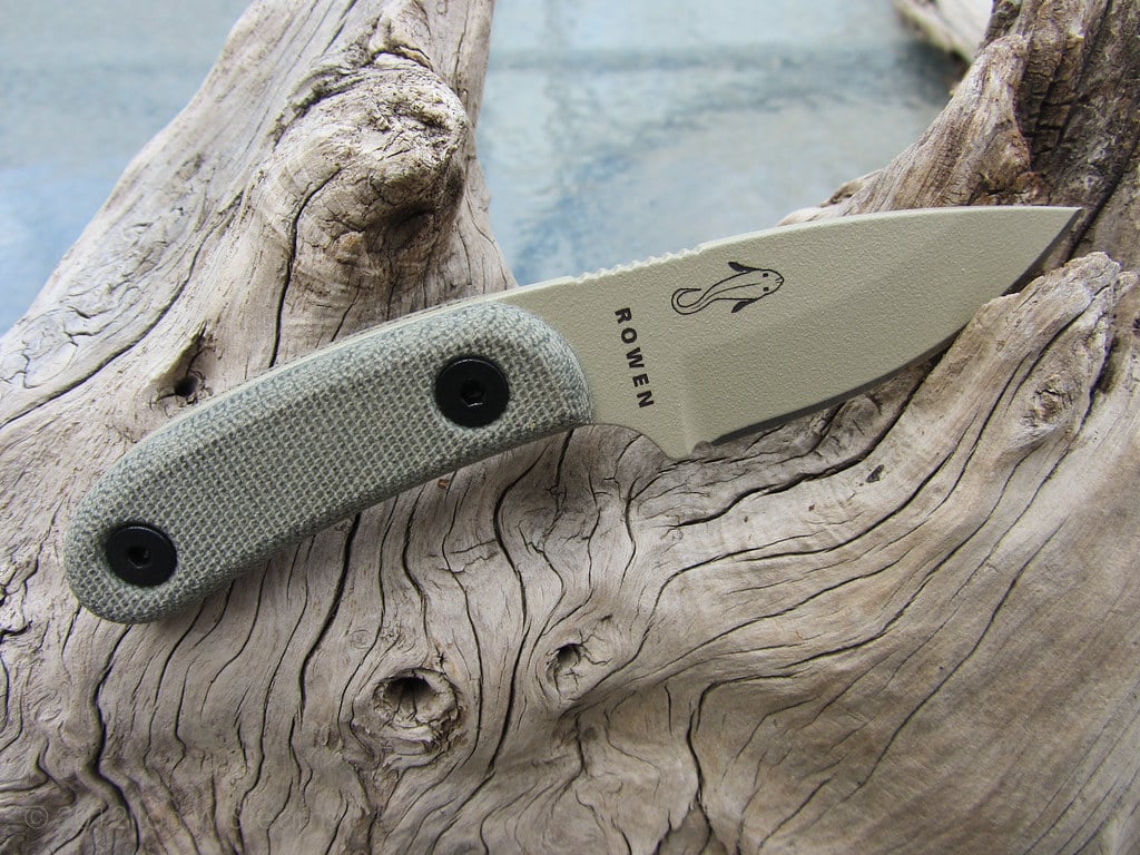 ESEE Knives Tan Candiru with scales