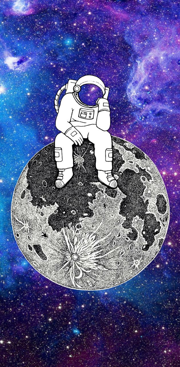 Galaxy astronaut wallpaper