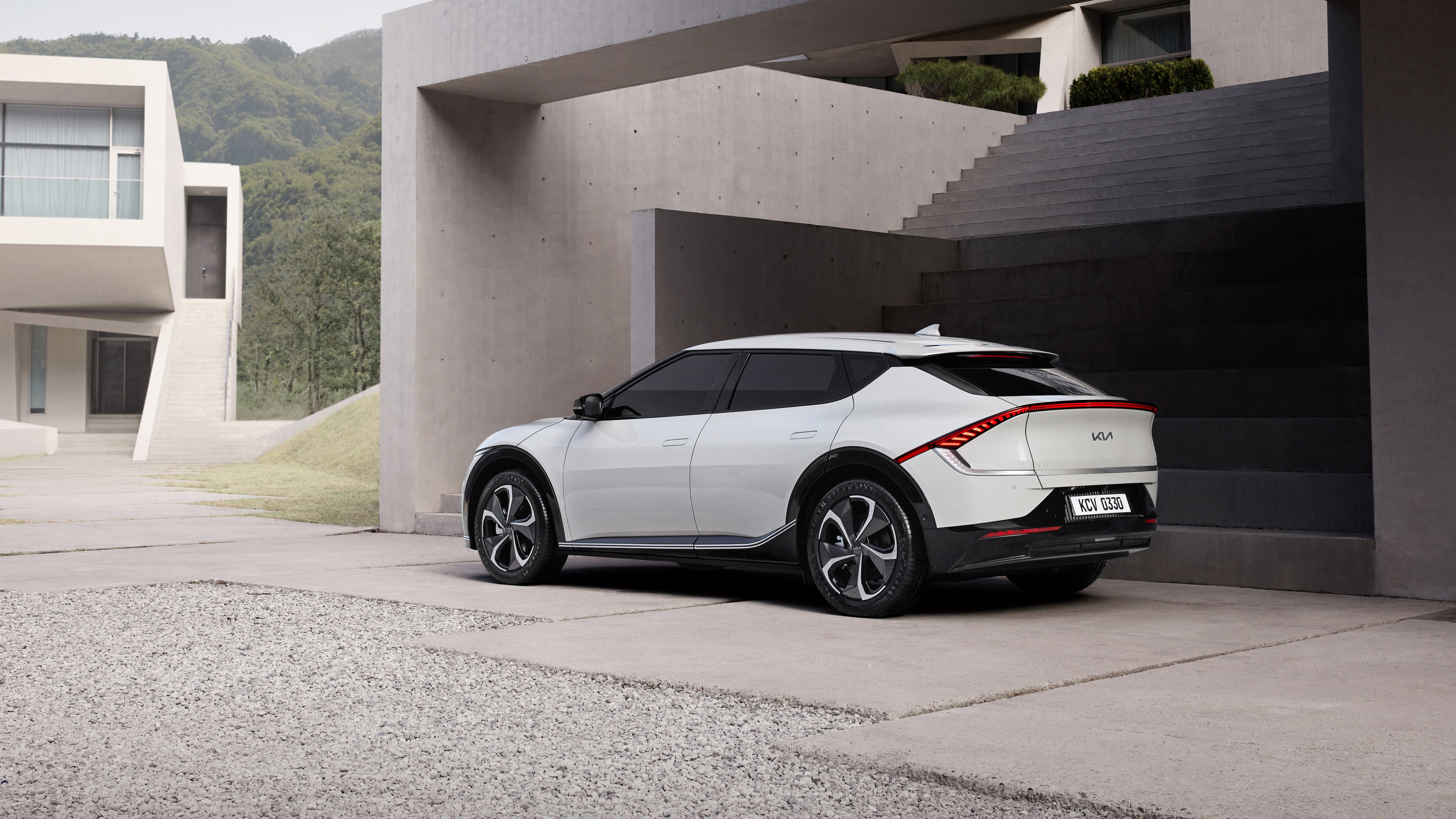 Kia EV6 2021 4K 2 Wallpaper Car Wallpaper