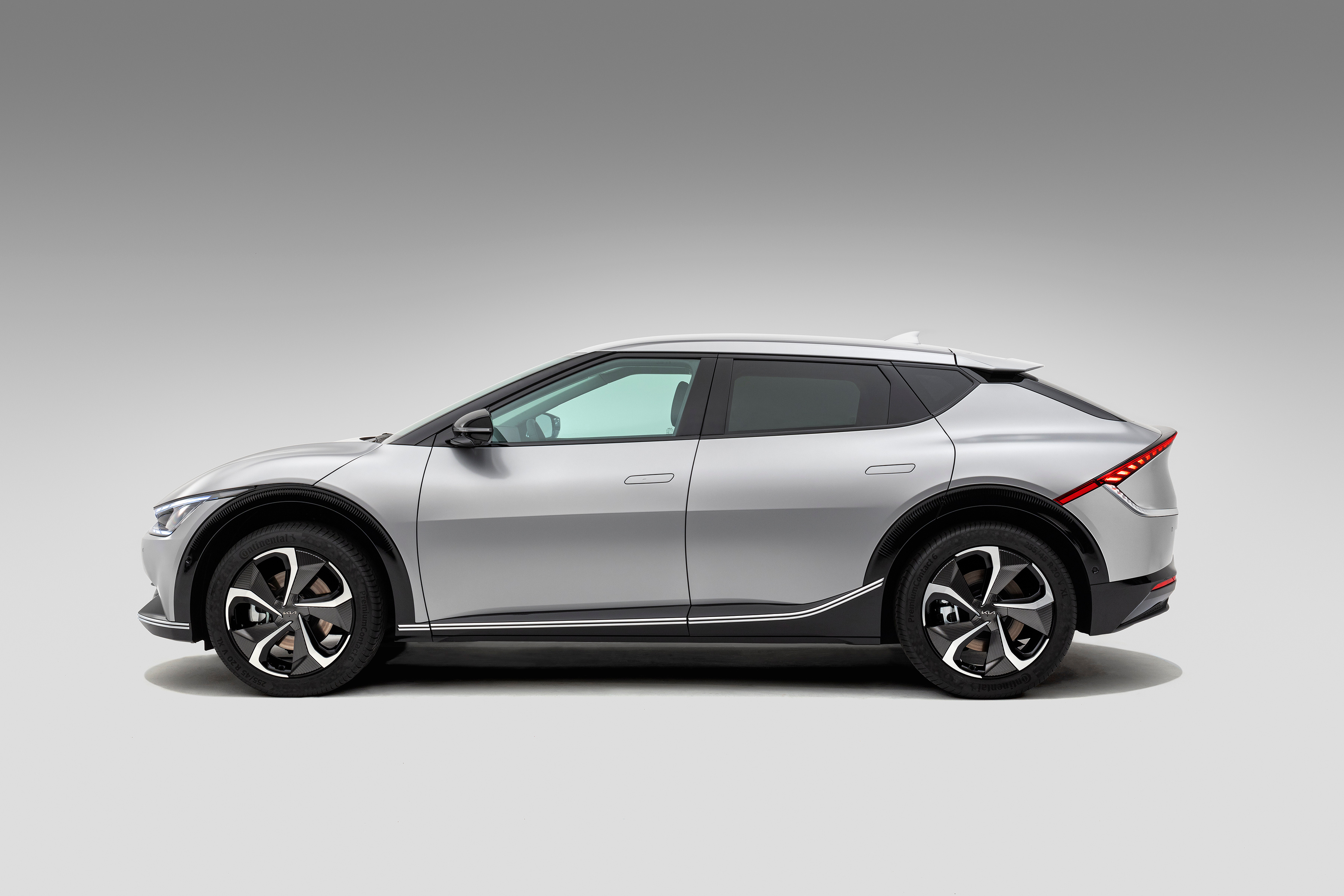 Photo KIA EV6, (Worldwide), 2021 Grey Cars Side Metallic 3600x2400