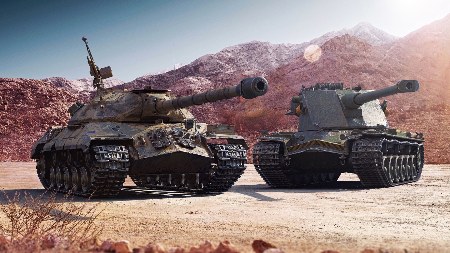 Wallpaper: IS 3 And Kranvagn Armored Patrol