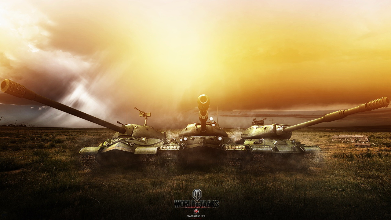 Picture World Of Tanks Tanks Russian IS 7, IS 8, IS 4 Vdeo Game